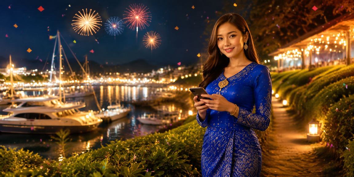 club21 VIP promotion during Hari Raya in Langkawi, featuring traditional baju kurung attire